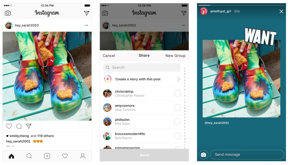 Add existing content to your Instagram story